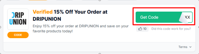 get code button where to find a verified and active discount code