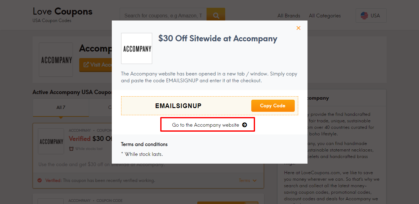 Accompany website