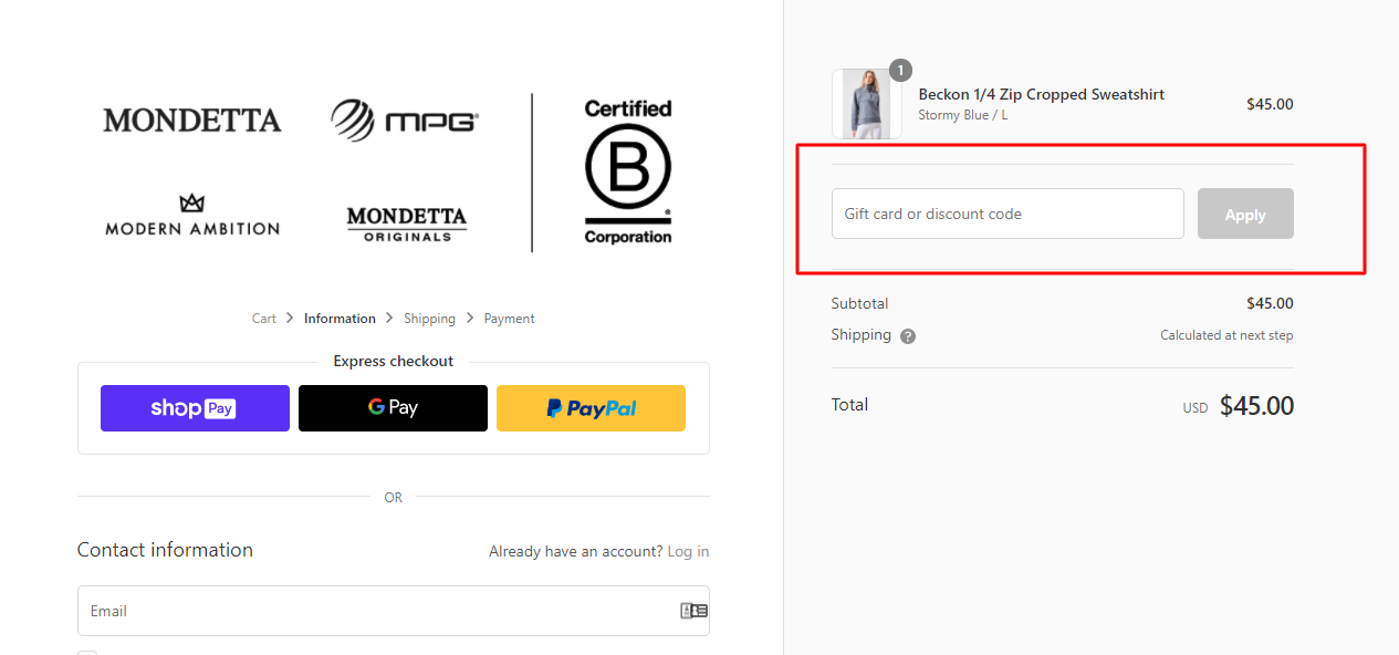 How do I use my MPG discount code?