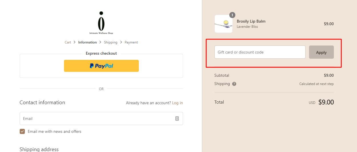 How Do I Use My Intimate Wellness Shop Promo Code?