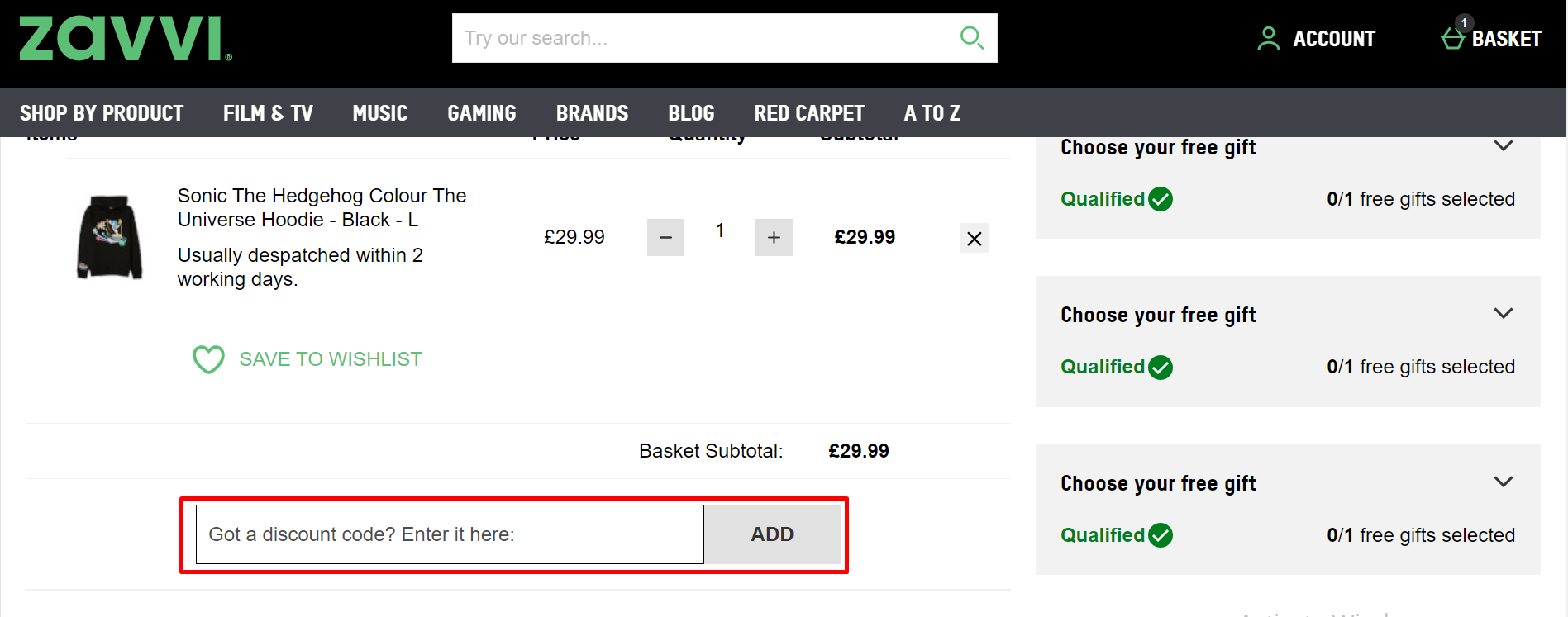 How do I use my Zavvi coupon code?