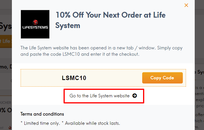 LifeSystems Checkout