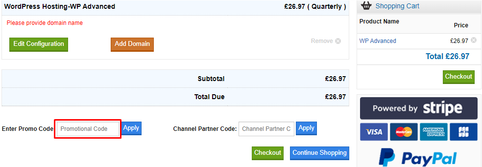 How do I use my Webhosting UK discount code?