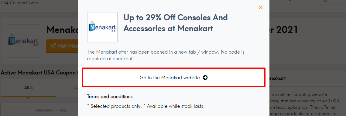 Menakart coup lc usa