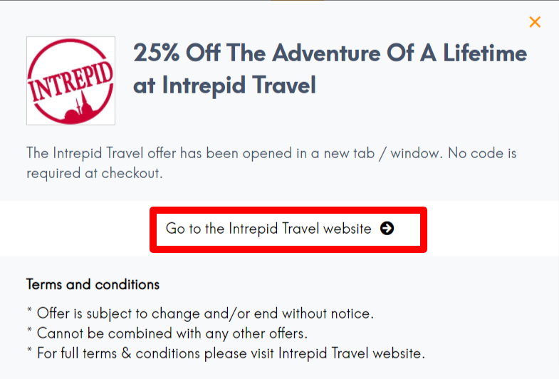 Intrepid Travel Discount Code LC Site