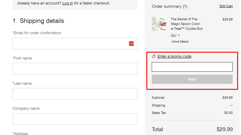 How do I use my Corso's Cookies promo code?