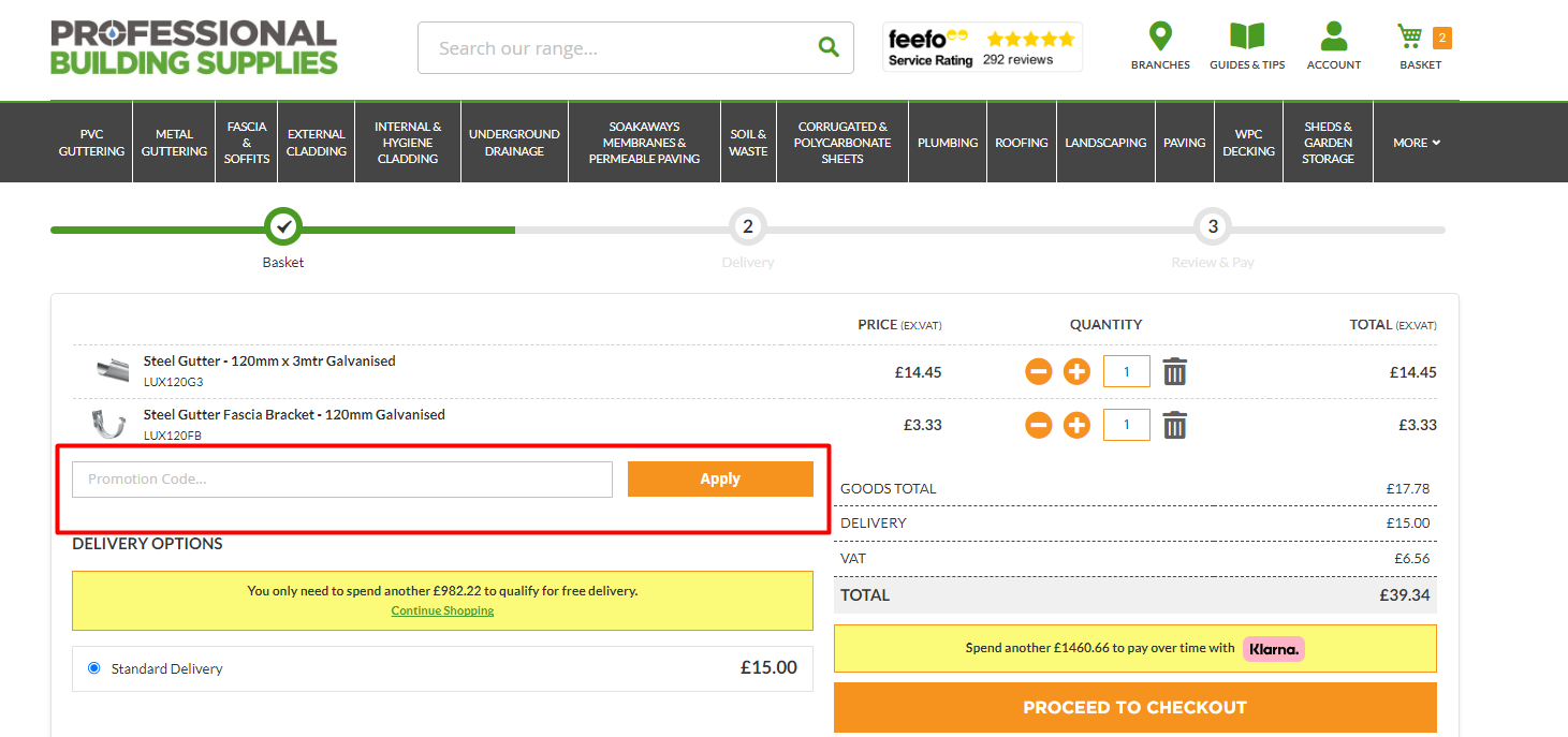 Verified £15 Off Professional building supplies Discount Code