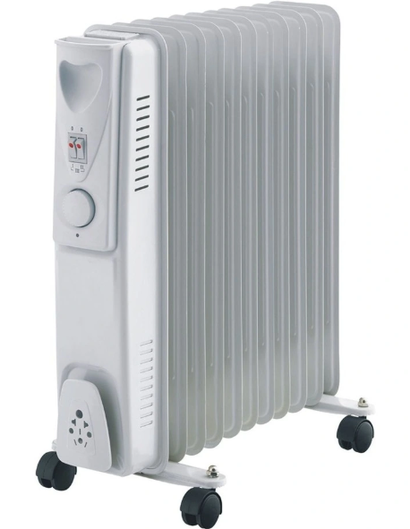 Best room heaters: Lenoxx 11-Fin Oil Column/Free-Standing Heater in white