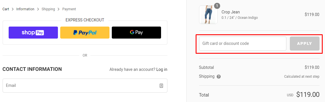 How do I use my Measure & Made discount code?