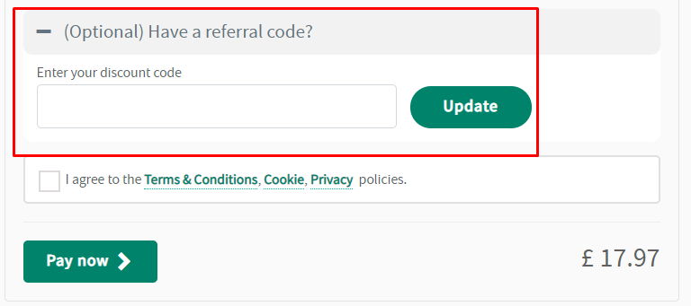 How do I use my Instant Car Check referral code?