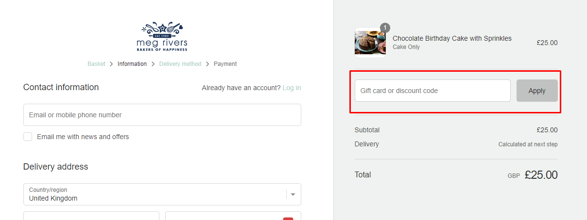 How do I use my Meg Rivers discount code?