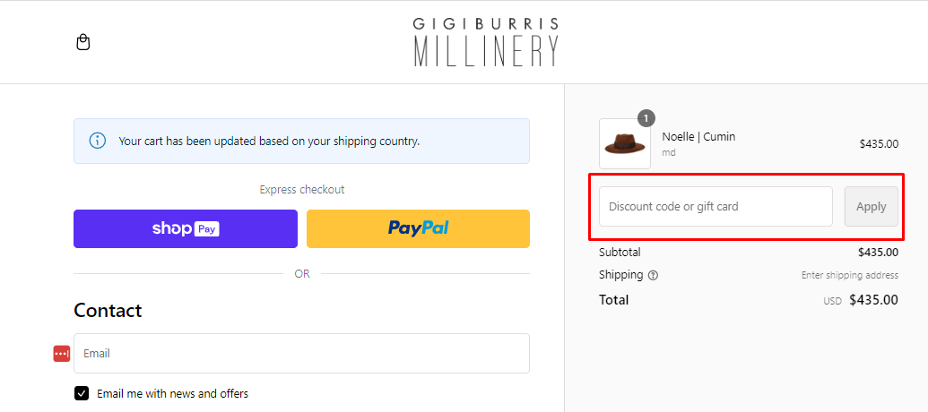 How do I use my Gigi Burris discount code?