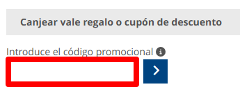 cuadro para pegar el cupón de la marca