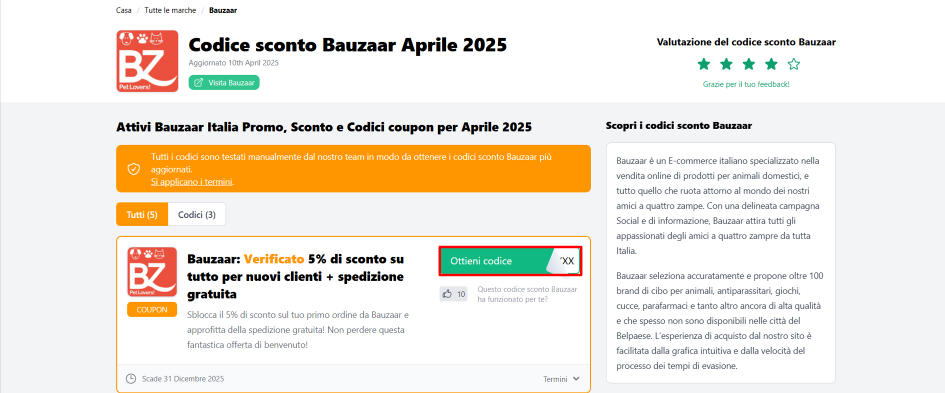 coupon Bauzaar da poter prelevare per risparmiare in maniera intelligente sul sito ufficiale Bauzaar