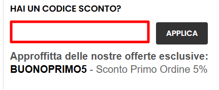carrello del sito ufficiale Swimmershop dove poter applicare un codice sconto Swimmershop online