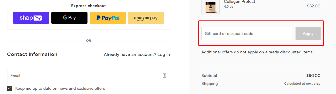 How do I use my Moon Juice Discount code?