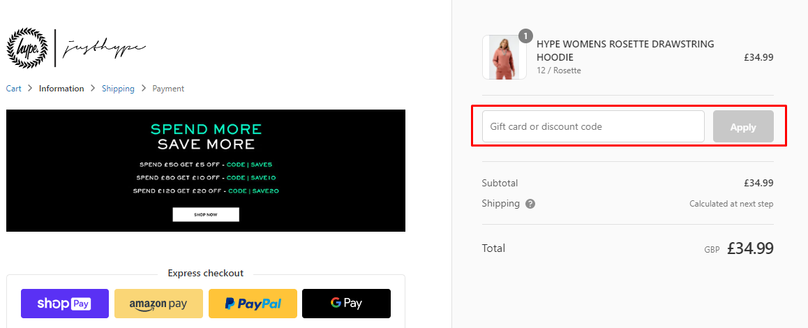 How do I use my Justhype discount code?