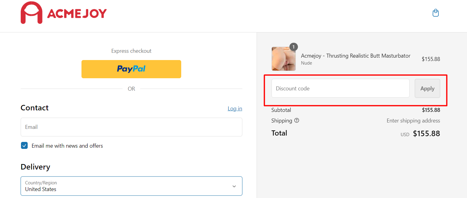 How do I use my AcmeJoy discount code?
