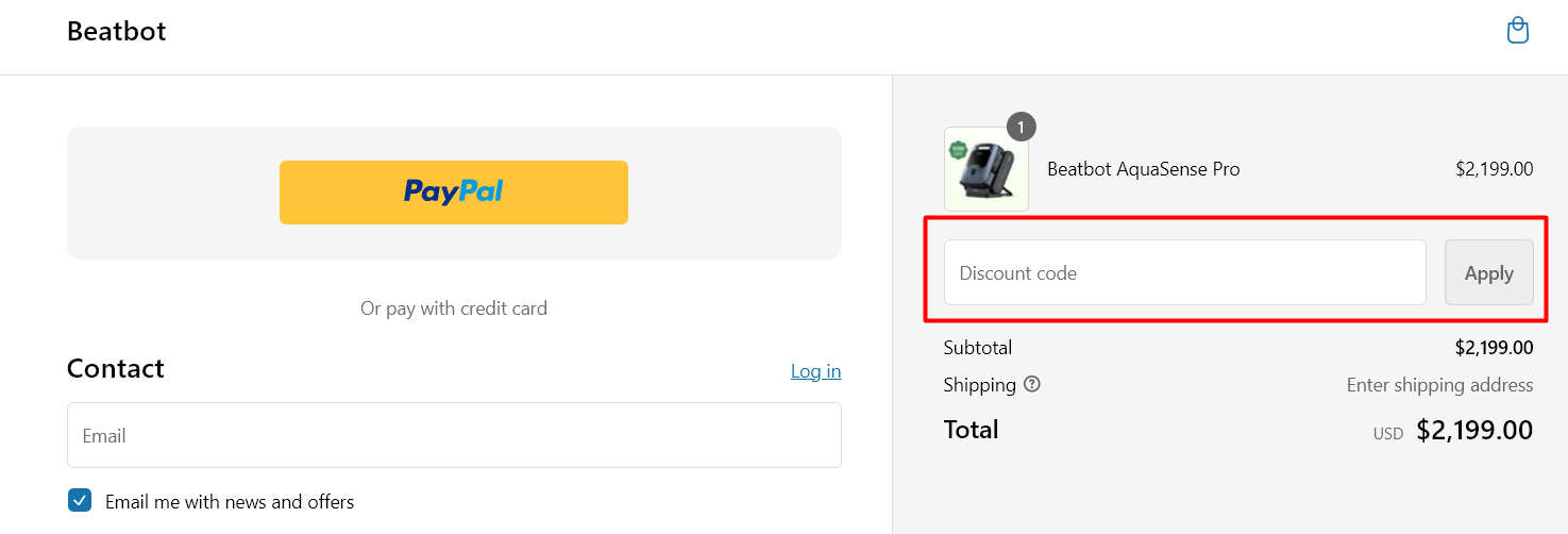 How do I use my Beatbot discount code?