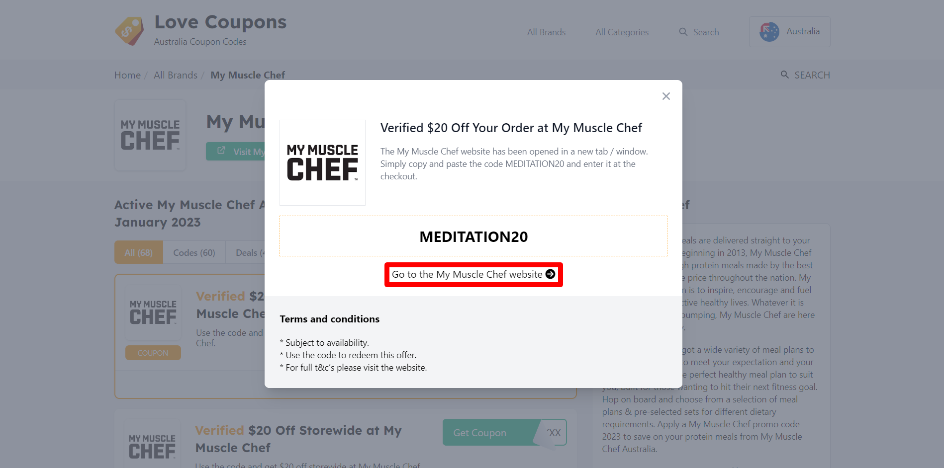 Verified 20 My Muscle Chef Promo Codes & Discount Codes