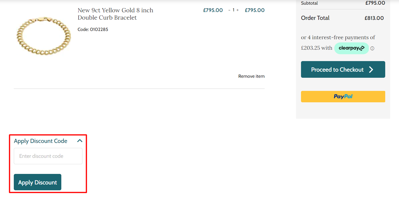 How do I use my William May discount code?