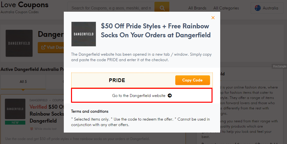 Dangerfield Offer