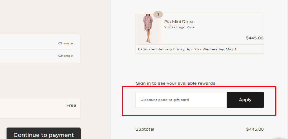 How do I use my Olivela discount code?