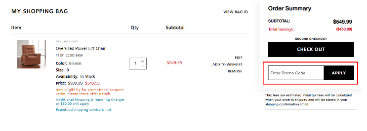 How do I use my Brylane Home promo Code?