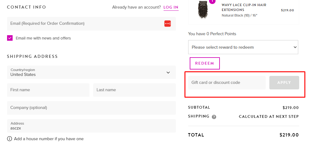 How do I use my Perfect Locks discount code?