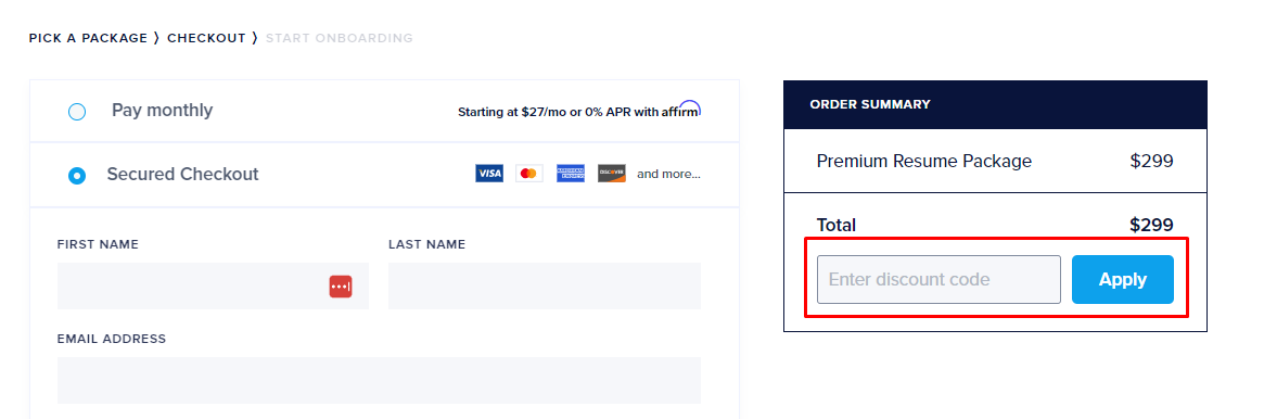 How do I use my ZipJob discount code?