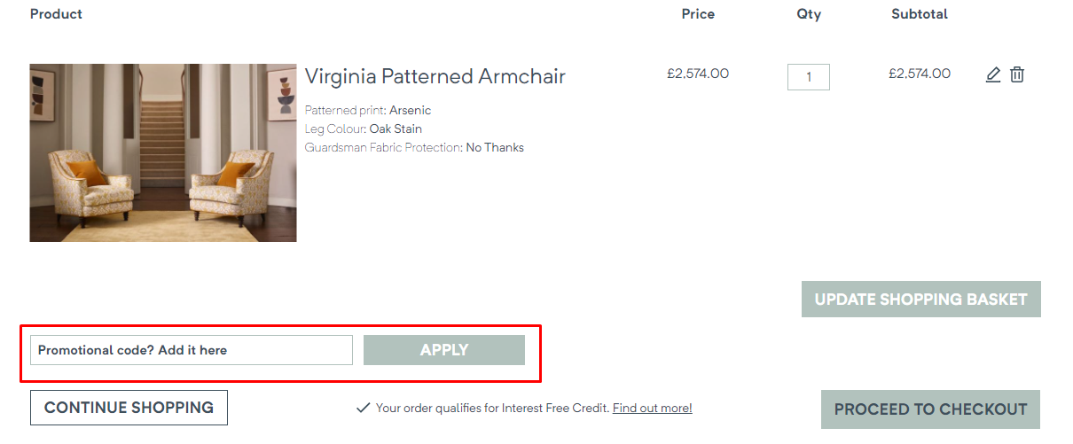 How do I use my Love Your Home promotional code?