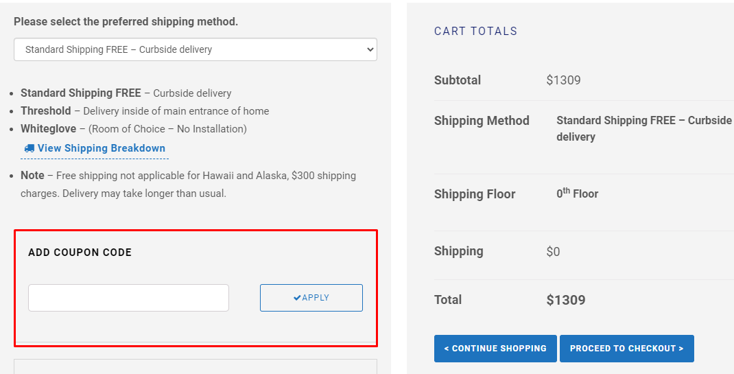 How do I use my Equator Advanced Appliances coupon code?