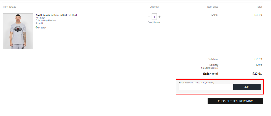 How do I use my Zavetti discount code?