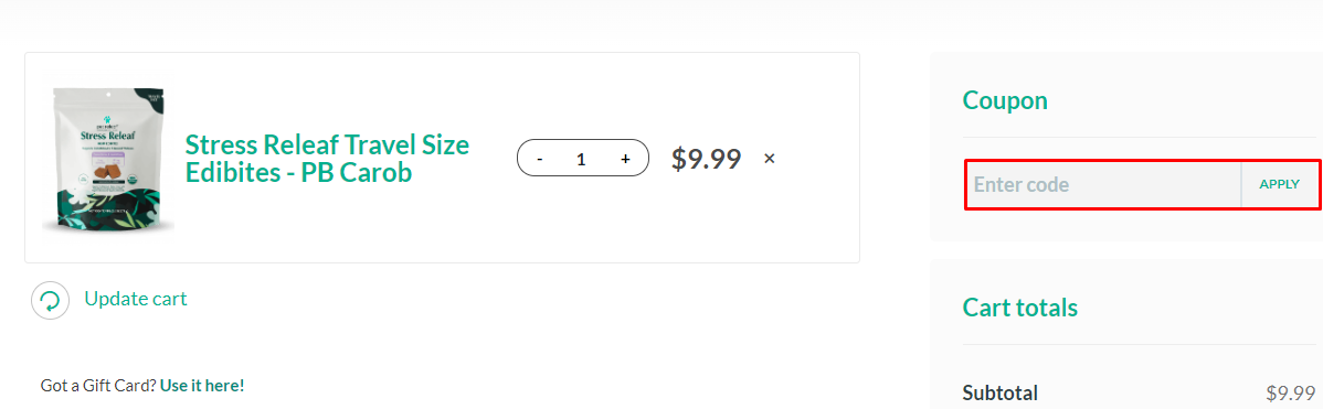 How do I use my Pet Releaf coupon code?