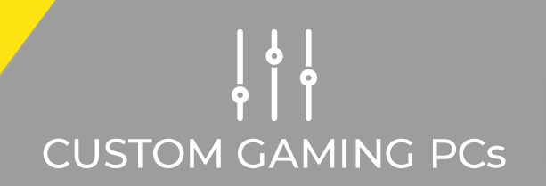 the custom gaming PC logo displayed on a grey background