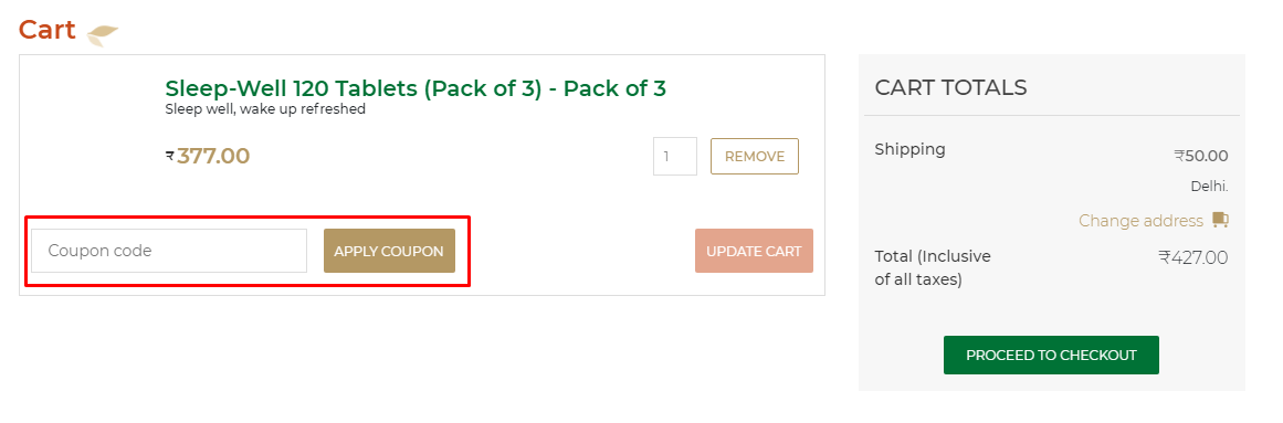 How do I use my Jiva Ayurveda coupon code?