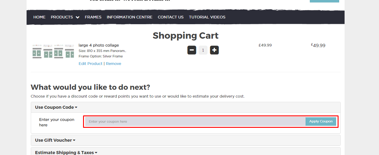 How do I use my Photo Collage Maker coupon code?