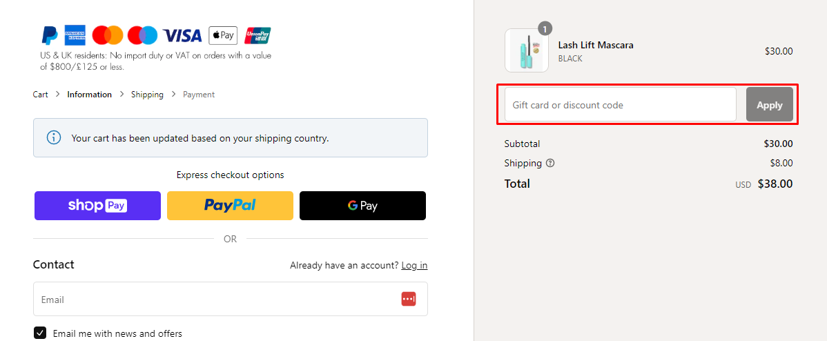 How do I use my SWEED discount code?