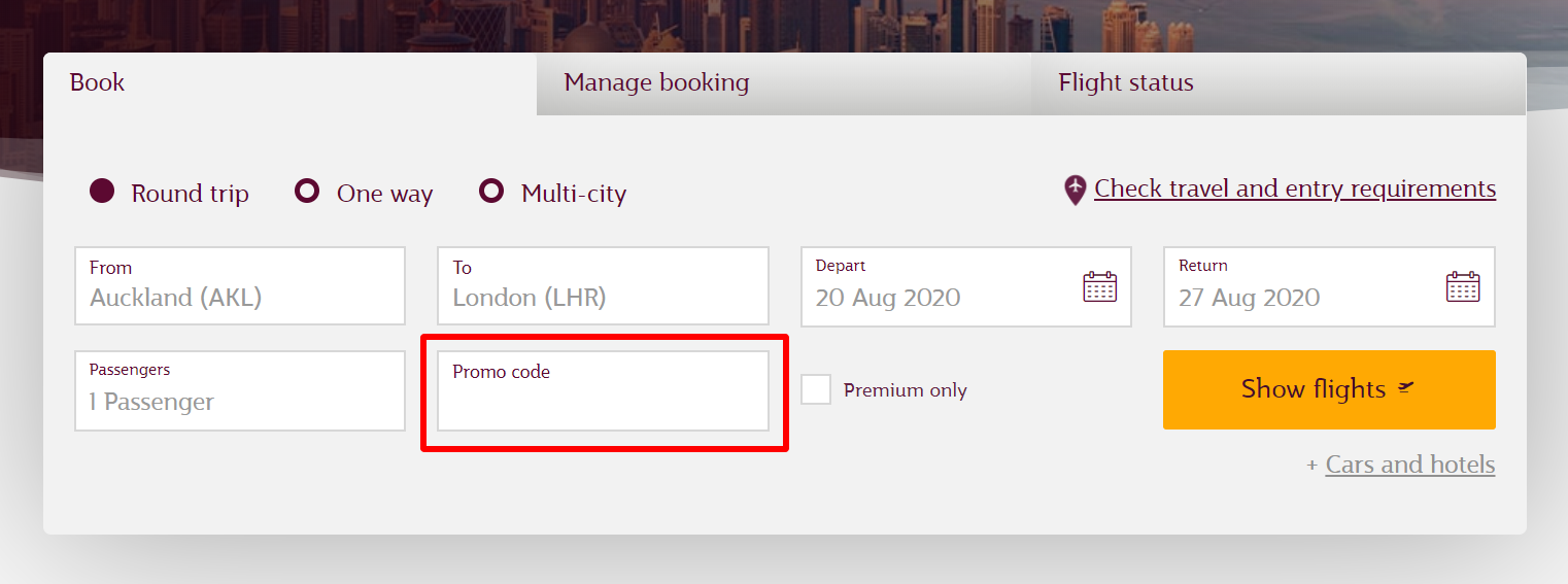 Qatar Airways Promo Codes August 2021