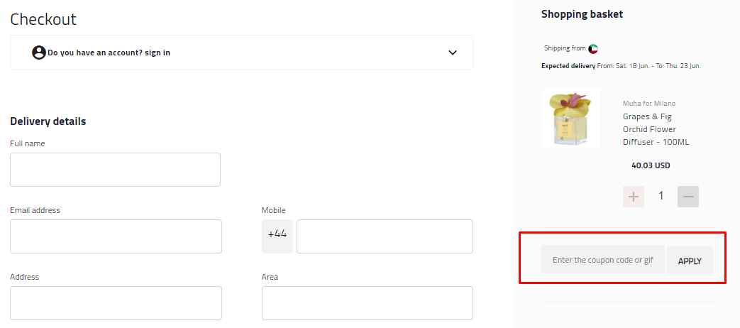 How do I use my TATAYAB coupon code?