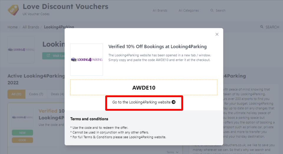 Looking4Parking Checkout