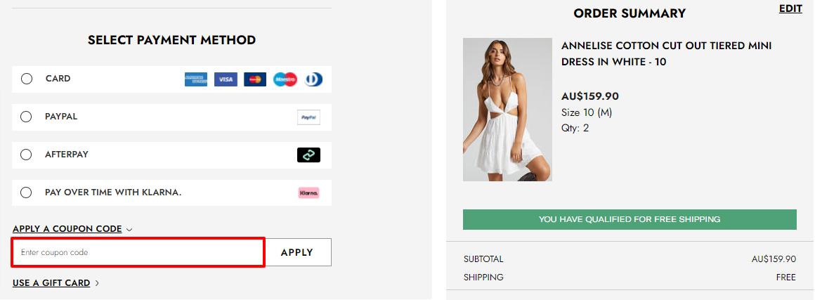 Coupon Code