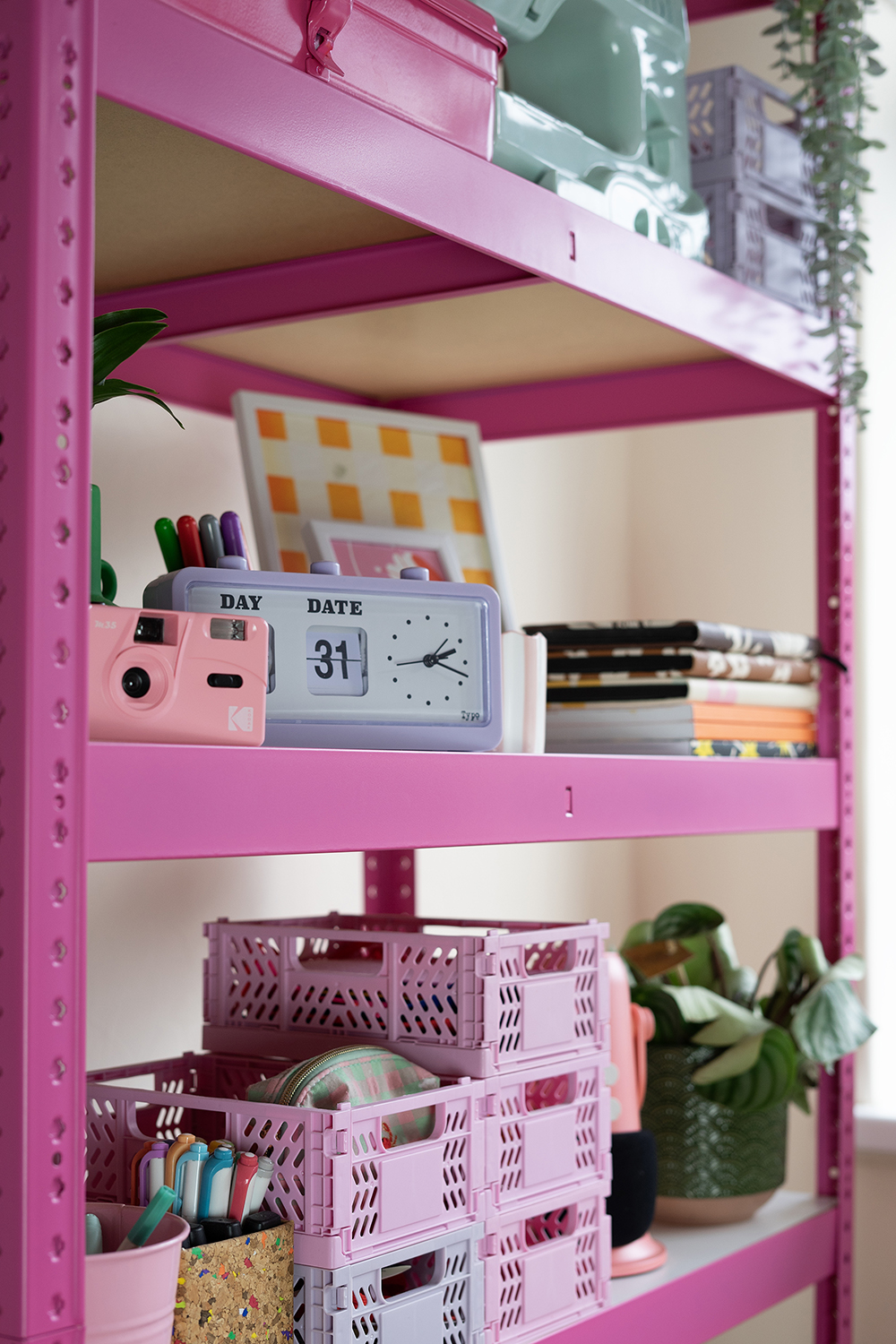 BiGDUG’s Pink with Purpose Shelving unit for Breast Cancer Awareness Month