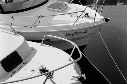 Two yatchs docked at a port. They are insured by insure4boats and someone saved on their premium with an insure4boats voucher code from Love Discount Vouchers