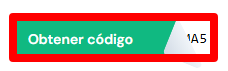 botón verde de obtener código de love coupons