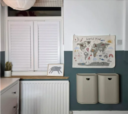 A nursery with Blindsbypost blinds