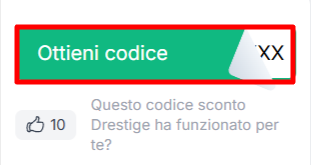 codice sconto Drestige da poter prelevare per risparmiare su tanti articoli Drestige