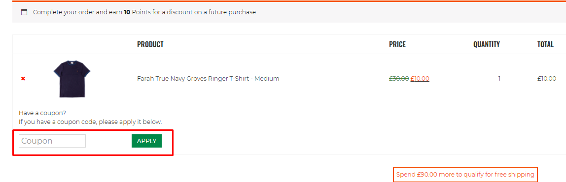 How do I use my The Rainy Days coupon code?