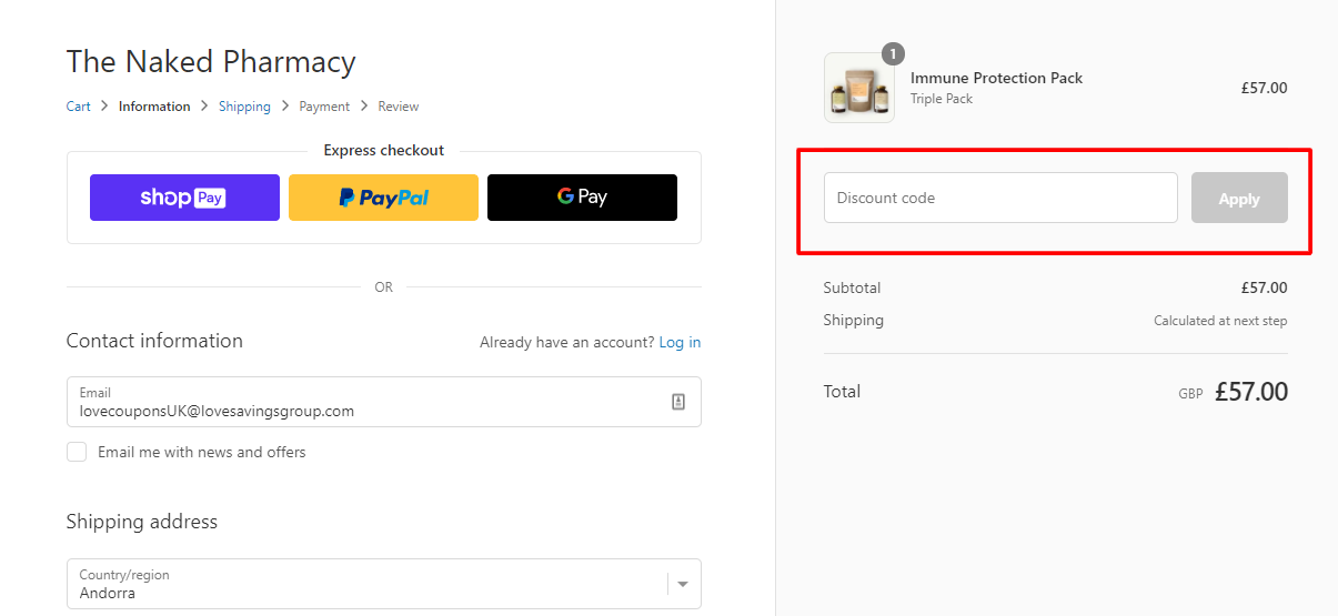 How Do I Use My The Naked Pharmacy Promo Code?