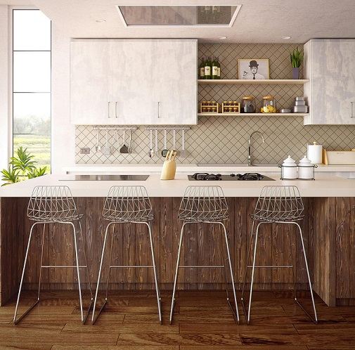 image showing a row of bar chairs that are an example of ones you can purchase from vidaXL